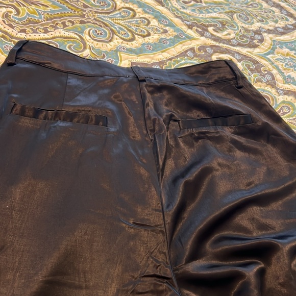 NWT American Threads Satin Trouser Pants - Picture 7 of 8